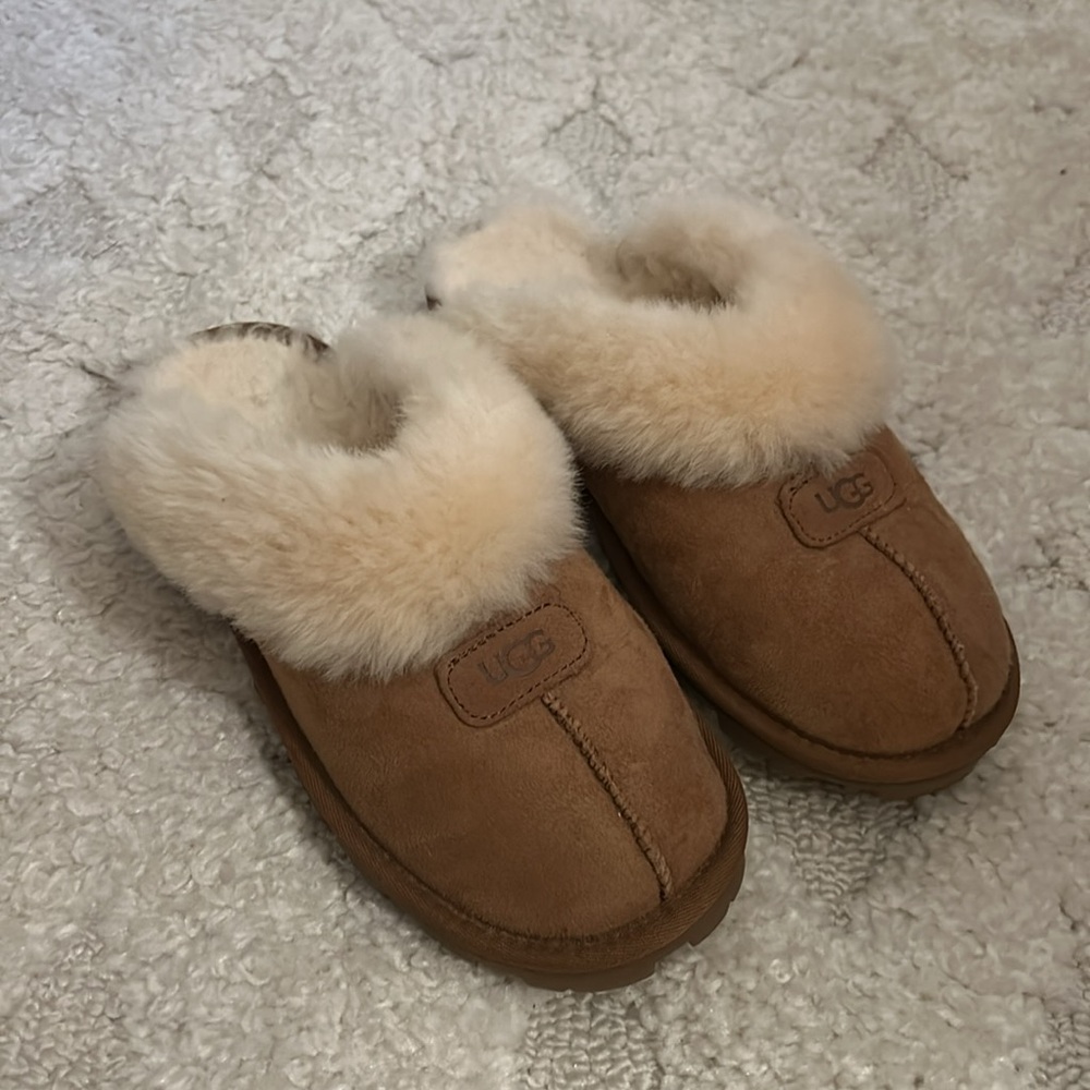 UGG Chestnut Brown Sheepskin Lined Slippers